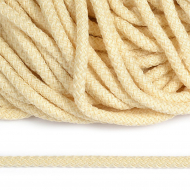 Шнур круглый полиэфир 05мм арт.1с-50/35 с наполнителем цв.130 молочный уп.200м