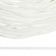 Шнур круглый полиэфир 03мм арт.1с-31 с наполнителем цв.001 белый уп.200м