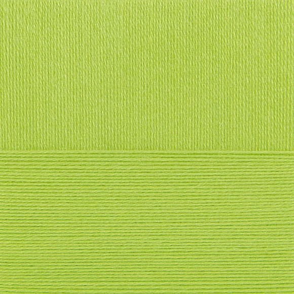 Пряжа для вязания ПЕХ Школьная (100% акрил) 5х50г/150м цв.252 зеленый горошек