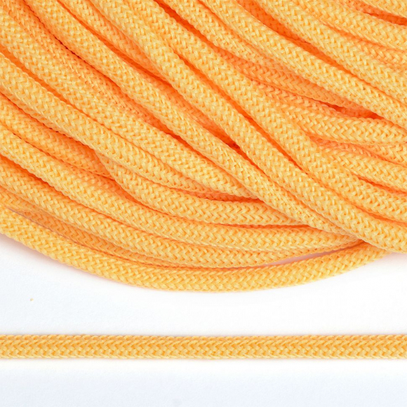 Шнур круглый полиэфир 04мм арт. 1с-36 цв.026 желтый уп.200м