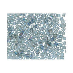 Бисер Япония "TOHO" 11/0  TRIANGLE №2  2.2 мм 5 х 5 г №0176B серый/перламутр