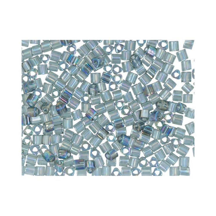 Бисер Япония "TOHO" 11/0  TRIANGLE №2  2.2 мм 5 х 5 г №0176B серый/перламутр