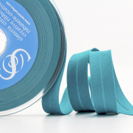 Косая бейка хлопок/полиэстер 20 мм, 25 м, цвет 55, малахитовый