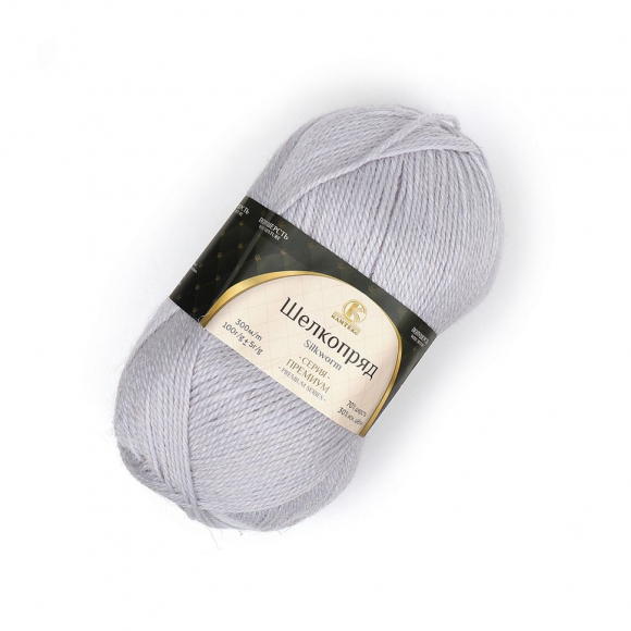 Пряжа для вязания КАМТ Шелкопряд (70% п/т шерсть, 30% искусственный шелк) 5х100г/300 цв.106 жемчужный Пряжа для вязания КАМТ Шелкопряд (70% п/т шерсть, 30% искусственный шелк) 5х100г/300 цв.106 жемчужный