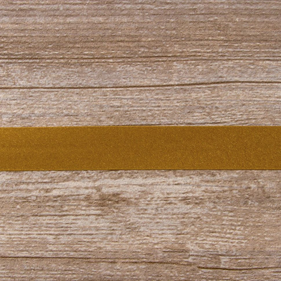 Косая бейка атласная 20 мм, 25 м, цвет 64, молочный шоколад