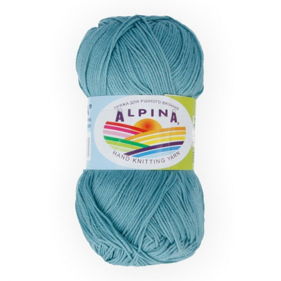 Пряжа ALPINA XENIA (100% мерсеризованный хлопок) 10х50г/240м цв.849 серо-голубой