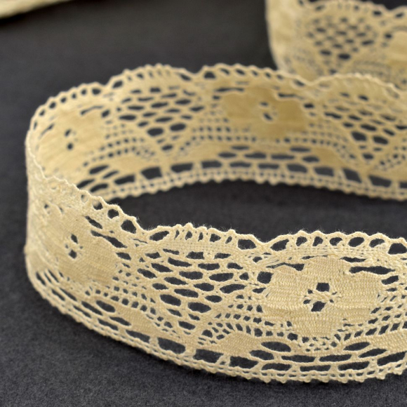 Хлопковое кружево, 58 мм, цвет натуральный Хлопковое кружево, 58 мм, цвет натуральный
