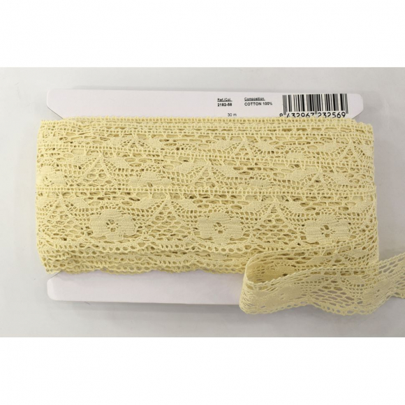 Хлопковое кружево, 58 мм, цвет натуральный Хлопковое кружево, 58 мм, цвет натуральный