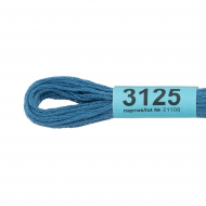 Нитки для вышивания Gamma мулине (3071-3172) 100% хлопок 24 x 8 м цв.3125 св.св.синий