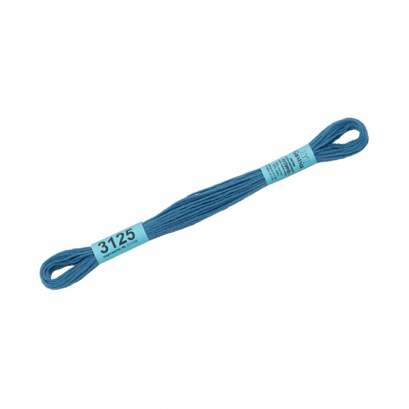 Нитки для вышивания Gamma мулине (3071-3172) 100% хлопок 24 x 8 м цв.3125 св.св.синий