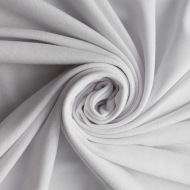 Ткань Трикотаж вискозный 270 г/м? 95% вискоза, 5% спандекс шир.150 см арт.Р.15163.01 цв.01 белый рул.25м