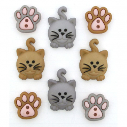 172006_Пуговицы декоративные "HAPPY KITTIES"