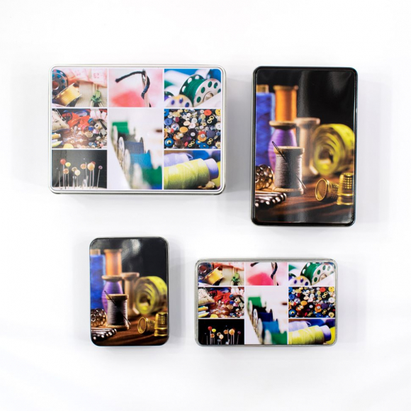 82598_Набор жестяных коробок для мелкой фурнитуры, 4 шт