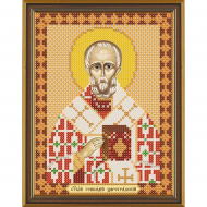 Рисунок на ткани бисер НОВА СЛОБОДА арт.БИС5214 А4.5 Св.Геннадий 13х18 см