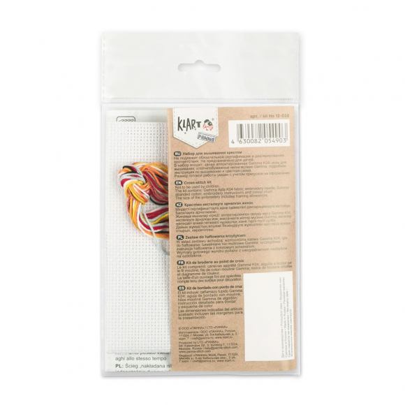 Набор для вышивания KLART арт. 12-038 Ракета 9,5х9,5 см Набор для вышивания KLART арт. 12-038 Ракета 9,5х9,5 см