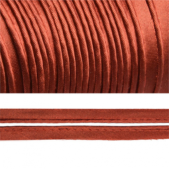 Кант TBY атласный шир.11мм цв.(F285) 085 терракот уп.65,8м