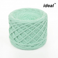 Пряжа Ideal трикотажная лицевая 100м, 350-380 г, ширина 7-9мм цв. горошек