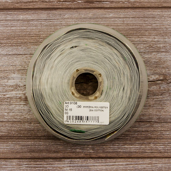 93540_Лента жаккард SAFISA, 30 мм, 15 м, цвет 03