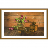 Набор для вышивания мулине НОВА СЛОБОДА арт.СР3292 Любимый аромат 43х25 см