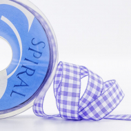 20181_Лента с рисунком клетка SAFISA, 16(18) мм, 25 м, цвет 08, сиреневый