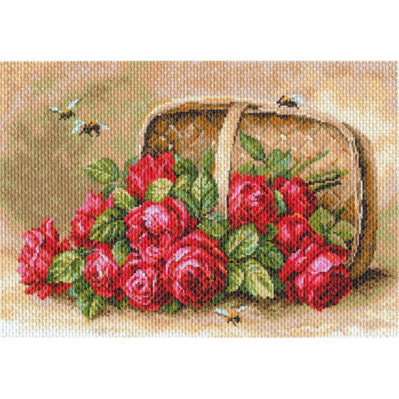 Рисунок на канве МАТРЕНИН ПОСАД арт.37х49 - 1704 Знойные розы