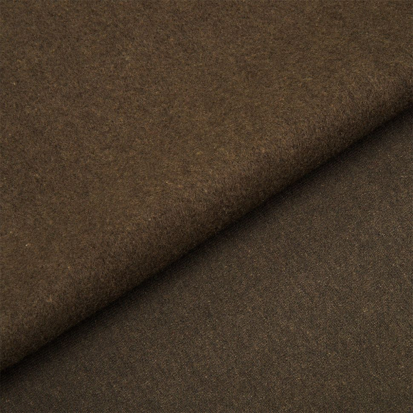Ткань трикотаж Футер 3х нитка начес хлопок 320г пенье 185см хаки 19-0511 уп.6м