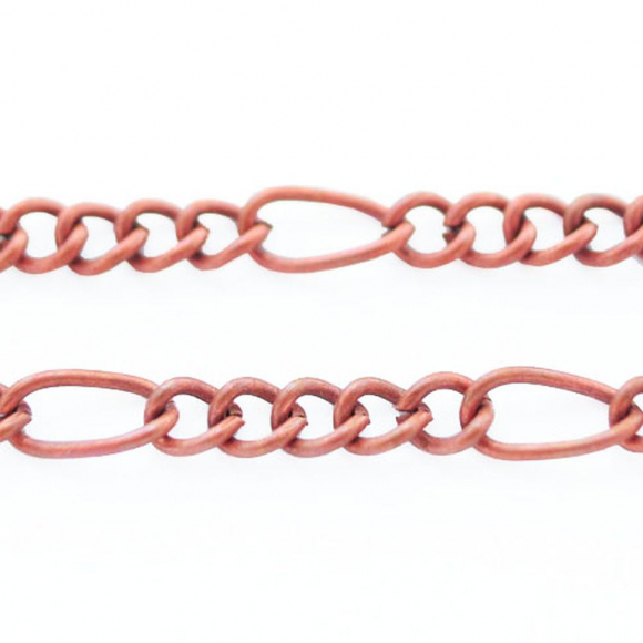 Цепь Фигаро железо МБ.УТ6033 цв.медь 3х1мм уп.5м Цепь Фигаро железо МБ.УТ6033 цв.медь 3х1мм уп.5м