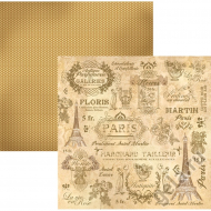 52798_Бумага двухсторонняя для скрапбукинга "Эйфелева башня"