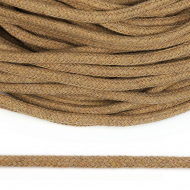 Шнур круглый х/б 05мм с наполнителем цв.004 бежевый уп.100 м