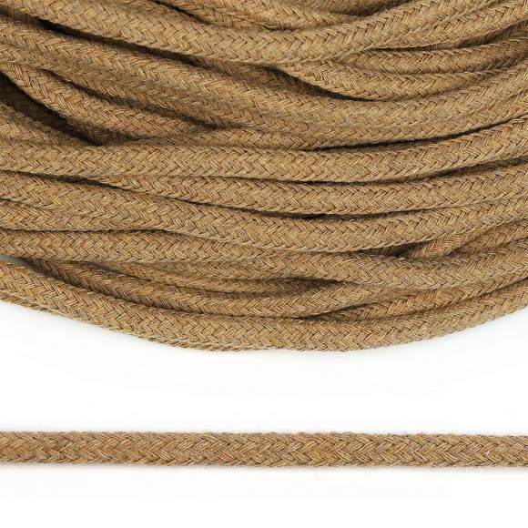 Шнур круглый х/б 05мм с наполнителем цв.004 бежевый уп.100 м