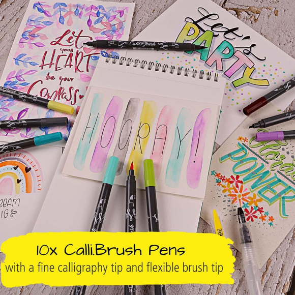 Набор для скетчинга и акварели "Aquarell Set" с лайнерами и аква-кистью, 13 предметов