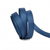 Лента Ideal репсовая в рубчик шир.10мм цв. 374 синий уп.27,42м