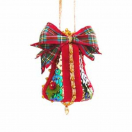 93524_Набор для творчества - елочная игрушка "колокольчик Тартан"