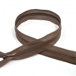 Молния MaxZipper пласт. потайная №3 20см н/р цв.F302 коричневый уп.50шт