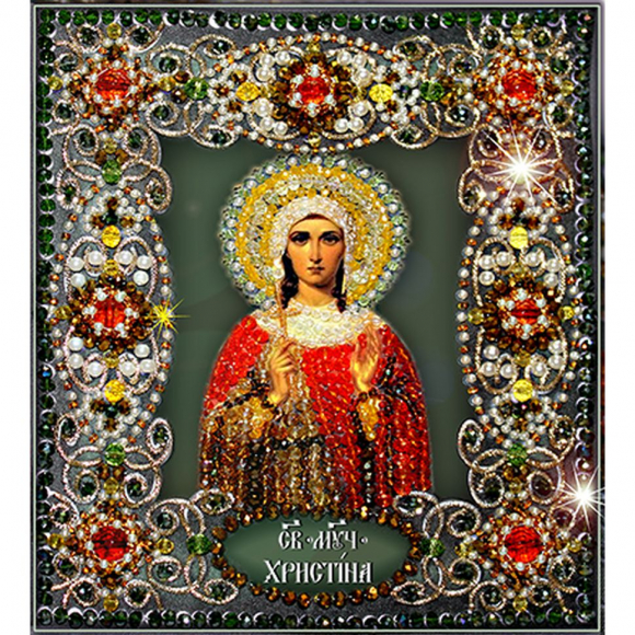 93815_Набор для вышивания хрустальными бусинами "Святая Кристина"