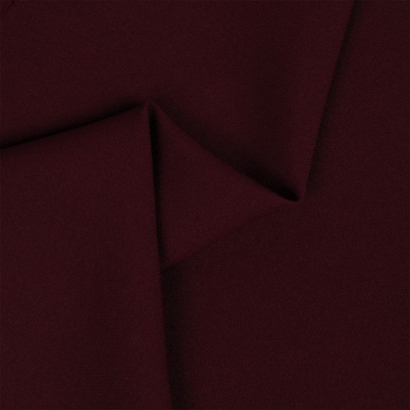 Ткань Габардин кач-во Фухуа 180 г/м? 100% полиэстер шир.150 см арт.TBY.Gbf.24102.8 цв.08 бордовый уп.1м