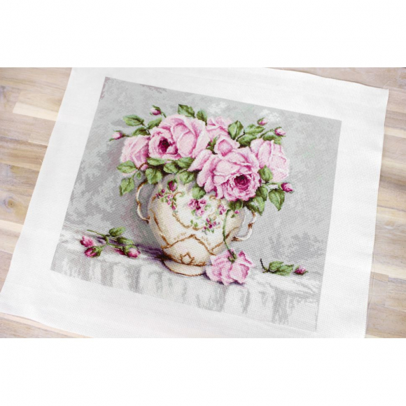 Набор для вышивания LUCA-S арт. BA2319 Розовые розы 43х35 см