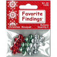 76933_Пуговицы Favorite Findings "Новогодний букет"