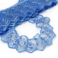 Кружево капрон KRUZHEVO арт.TBS.30010 шир.45мм цв.040 синий уп.9,14м