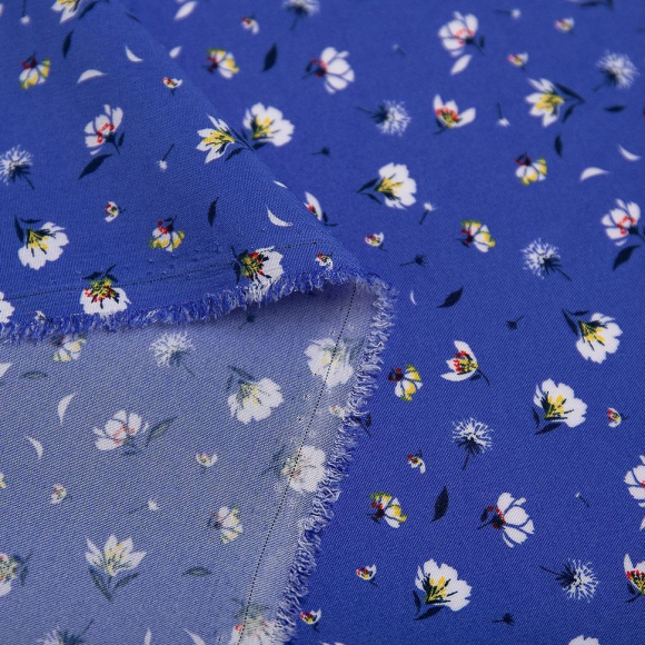 Ткань Софт Ниагара 129 г кв.м 94% полиэстер, 6% спандекс шир.145 см арт.Р.28325.02 цв.02 джинсовый уп.25м