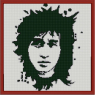 Рисунок на ткани (Бисер) КОНЁК арт. 1222 Виктор Цой 25х25 см