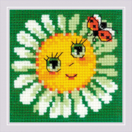 Набор для вышивания РИОЛИС арт.2085 Ромашка 10х10 см