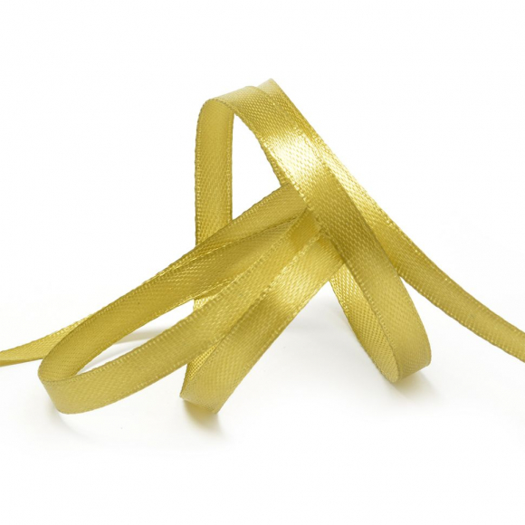 Лента атласная 6мм цв.3141 оливковый IDEAL уп.27,4 м