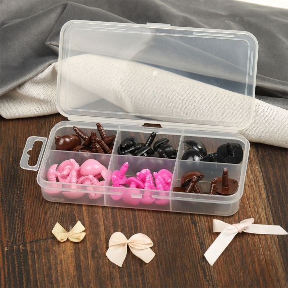 Набор носов №2 в органайзере винтовые пластик цв.ассорти, уп.48шт