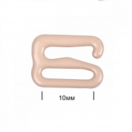 Крючок для бюстгальтера металл TBY-57732 d10мм, цв.S185 серебристый пион, уп.100шт