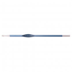 47469 Knit Pro Крючок для вязания Zing 4мм, алюминий, сапфир (т.синий)