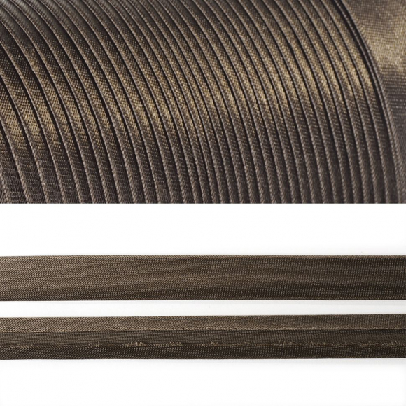 Косая бейка TBY атласная шир.15мм цв.S327 капучино уп.132 м