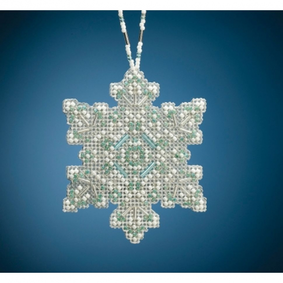 Набор для вышивания бисером MILL HILL Морская снежинка 7х8 см Набор для вышивания бисером MILL HILL Морская снежинка 7х8 см