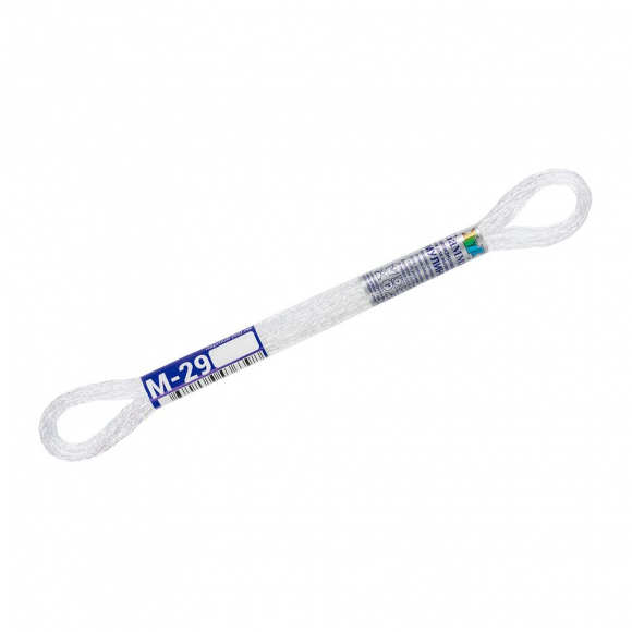 Нитки для вышивания Gamma мулине NM металлик 100% полиэстер 12 x 8 м цв.М-29 белый