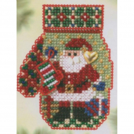 Набор для вышивания MILL HILL Ночь Санты 5х7 см